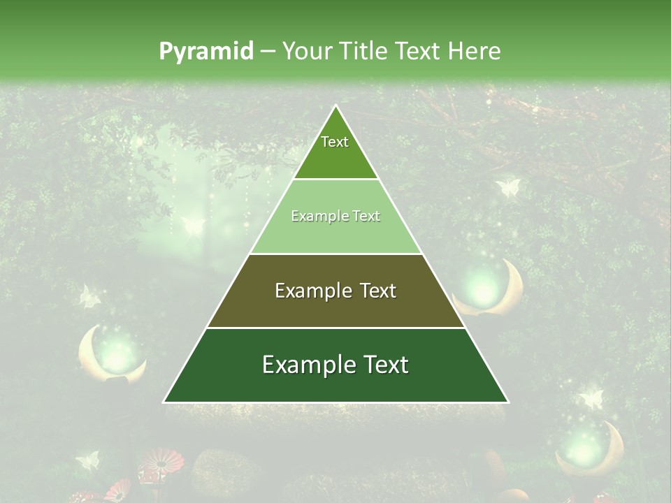 Magiczny Kamie Kwiat PowerPoint Template