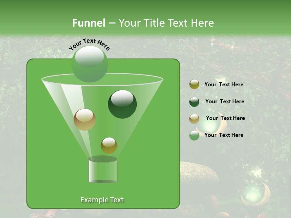 Magiczny Kamie Kwiat PowerPoint Template