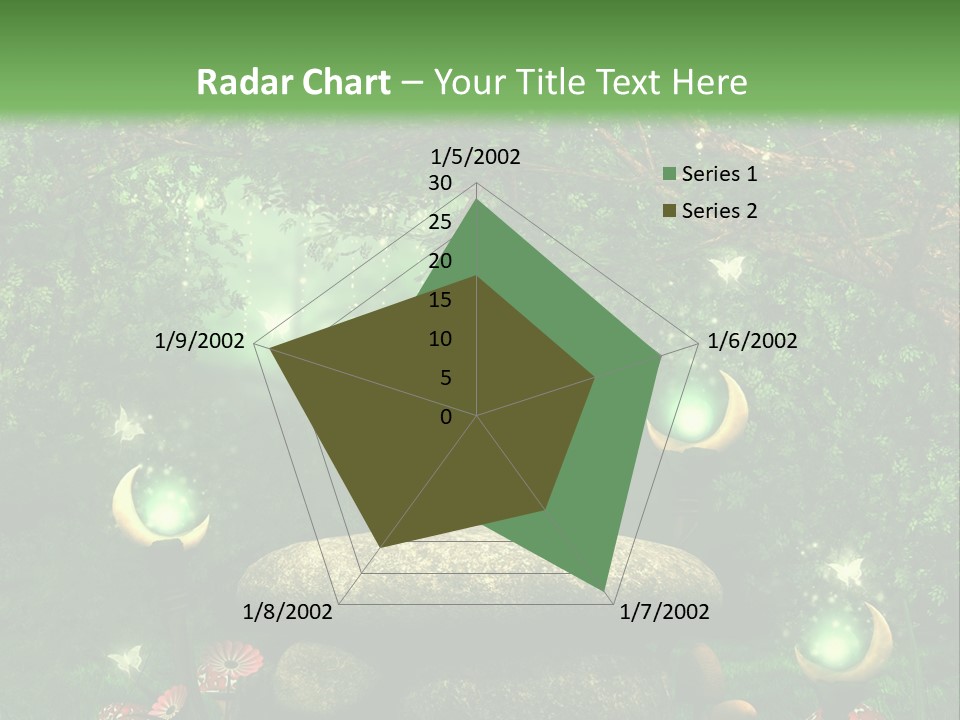 Magiczny Kamie Kwiat PowerPoint Template