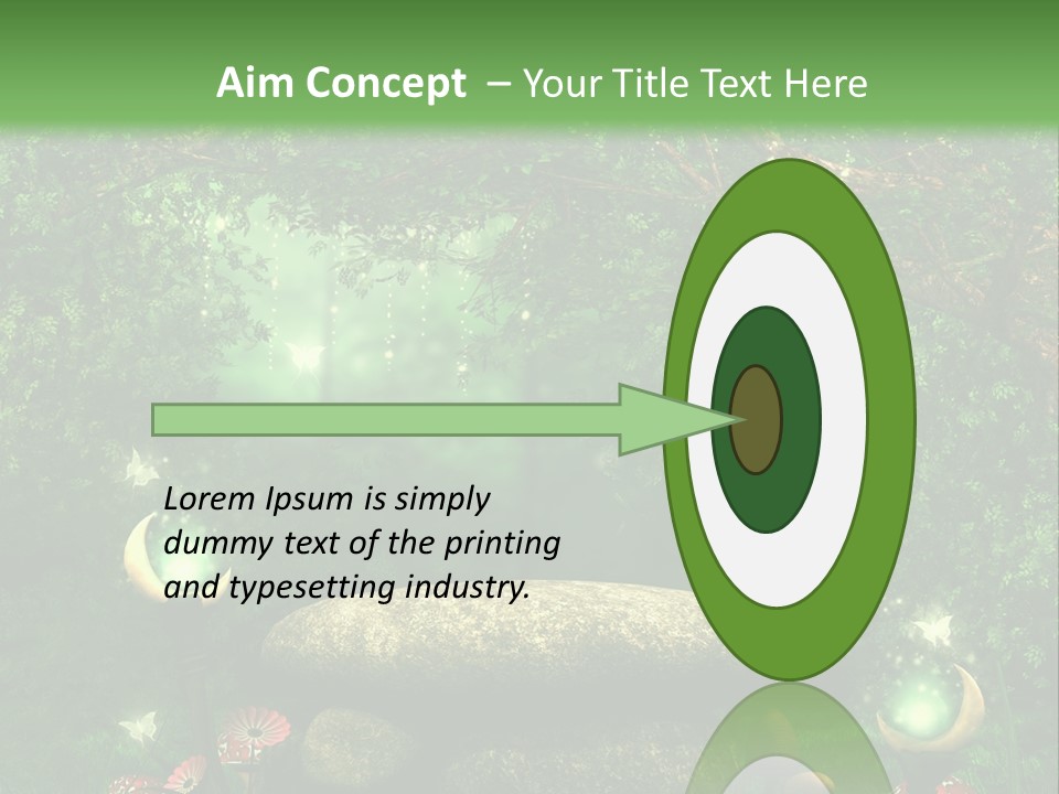 Magiczny Kamie Kwiat PowerPoint Template