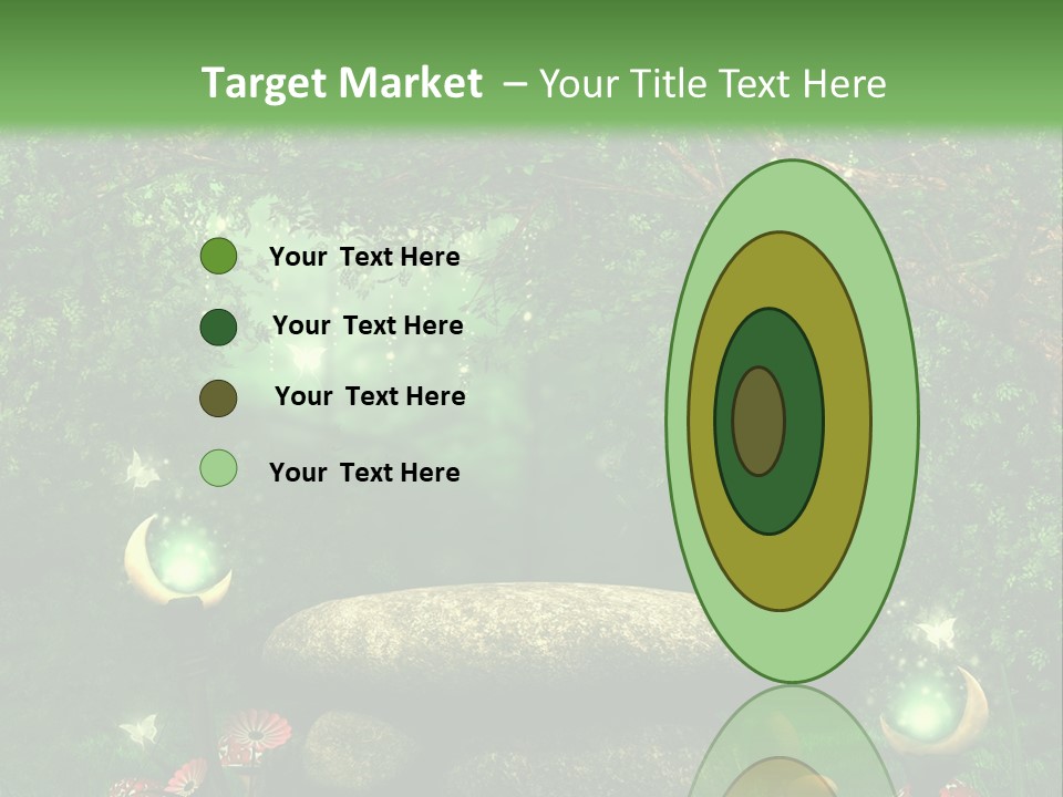 Magiczny Kamie Kwiat PowerPoint Template