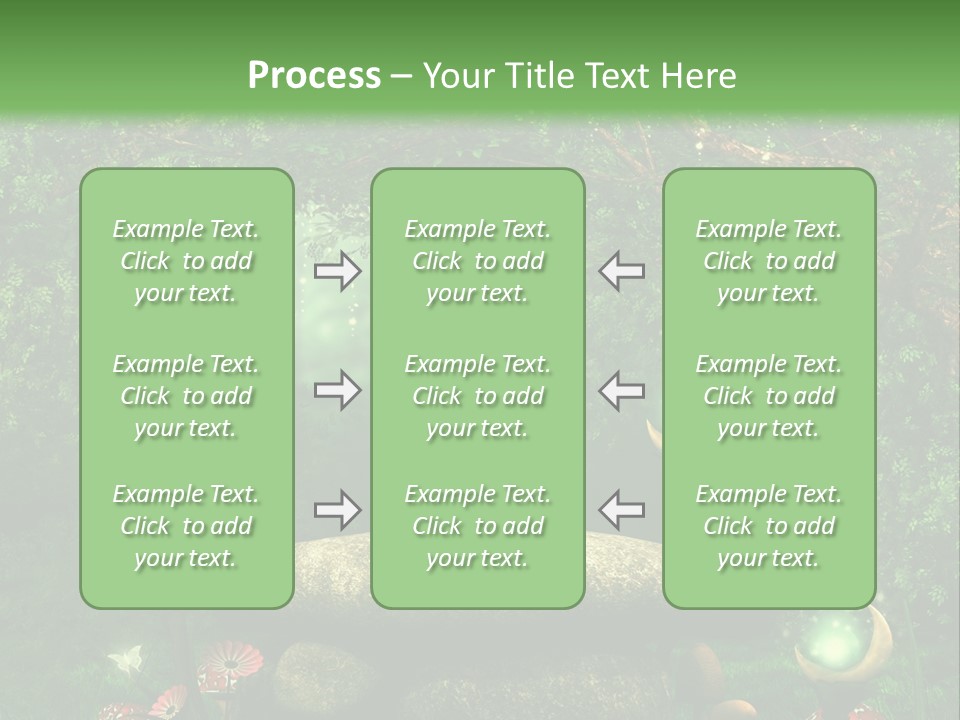 Magiczny Kamie Kwiat PowerPoint Template