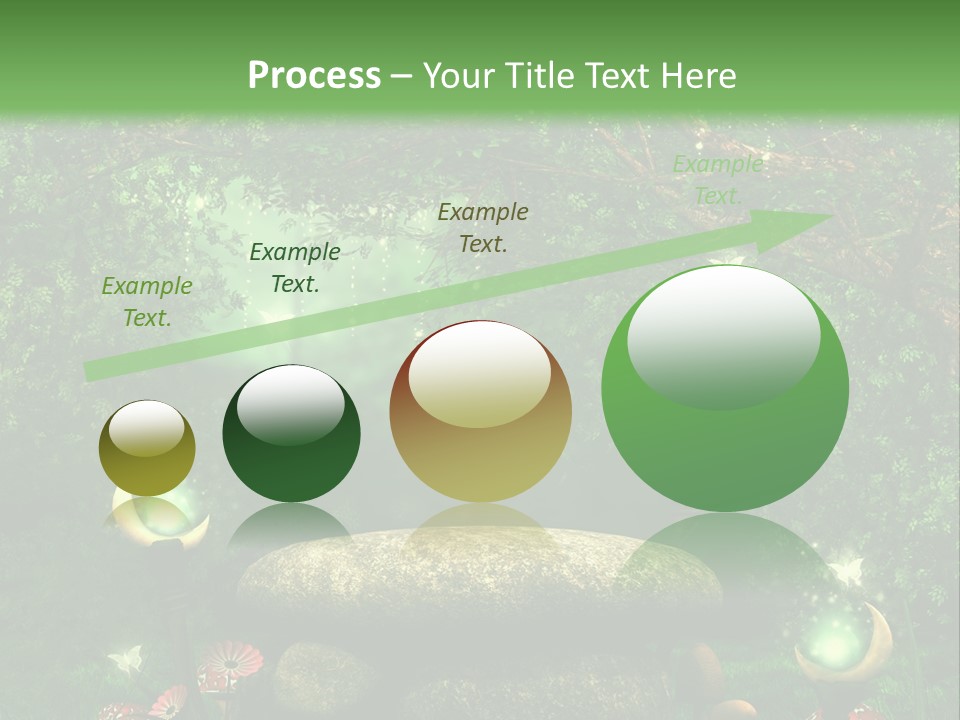 Magiczny Kamie Kwiat PowerPoint Template