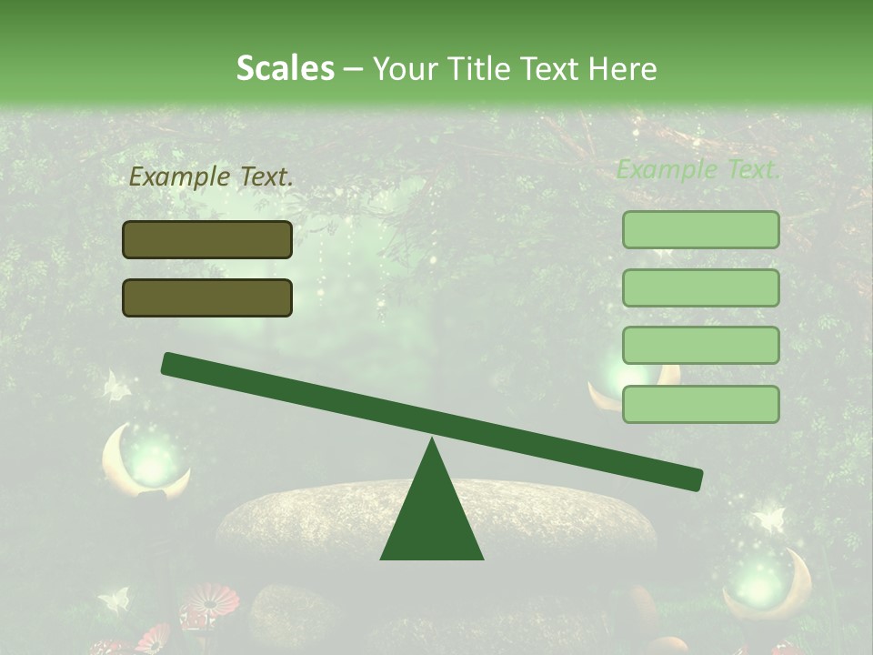 Magiczny Kamie Kwiat PowerPoint Template