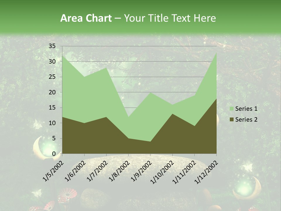 Magiczny Kamie Kwiat PowerPoint Template