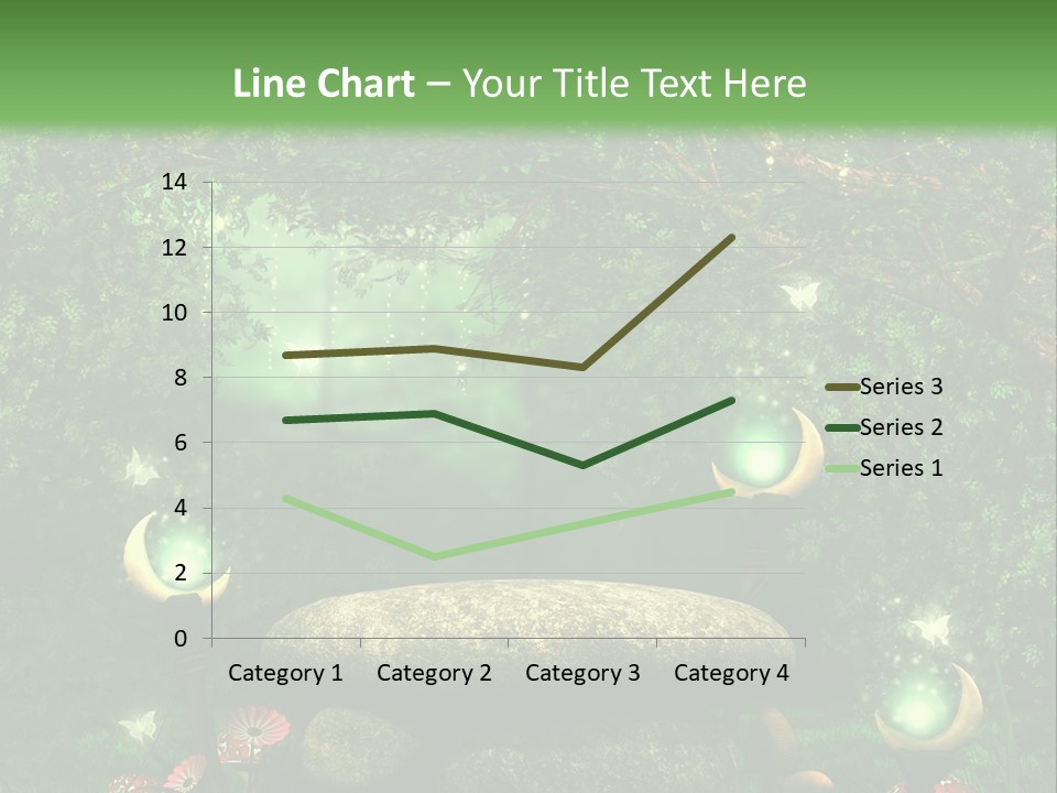 Magiczny Kamie Kwiat PowerPoint Template