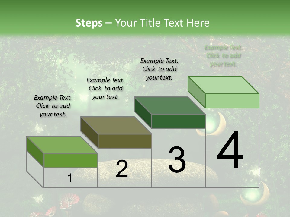 Magiczny Kamie Kwiat PowerPoint Template
