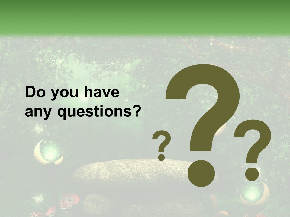 Magiczny Kamie Kwiat PowerPoint Template