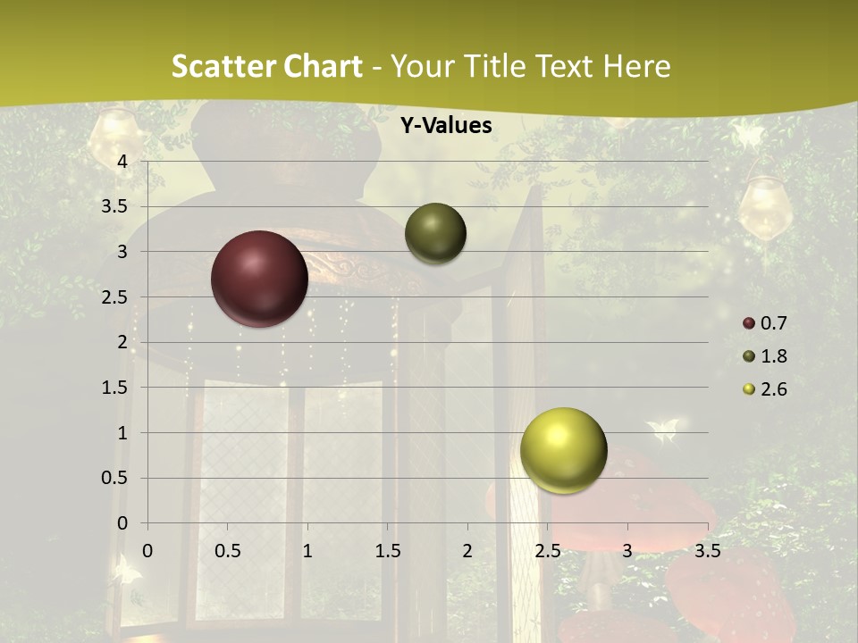 Motyl Lampion Ilustracja PowerPoint Template