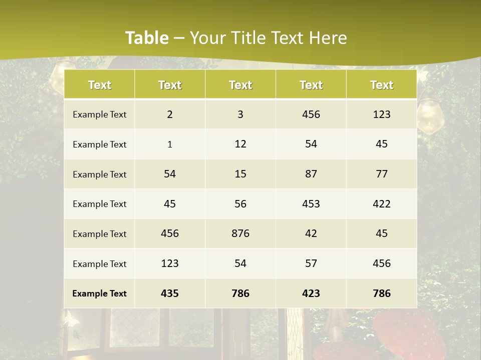 Motyl Lampion Ilustracja PowerPoint Template