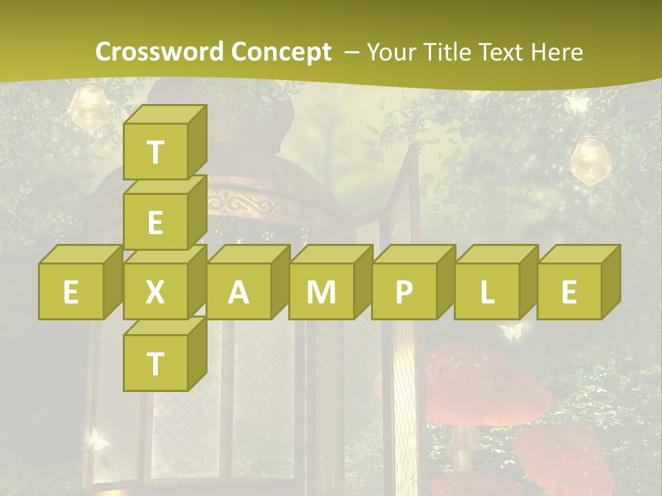 Motyl Lampion Ilustracja PowerPoint Template