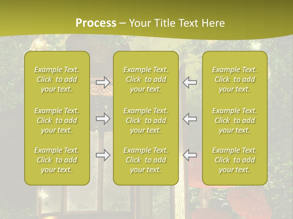 Motyl Lampion Ilustracja PowerPoint Template