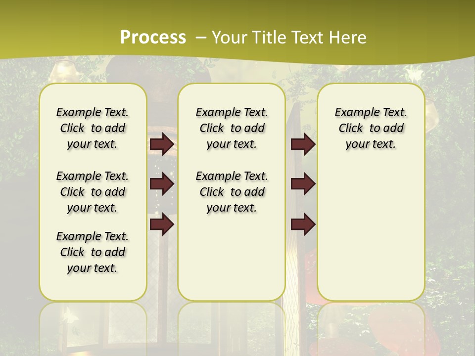 Motyl Lampion Ilustracja PowerPoint Template