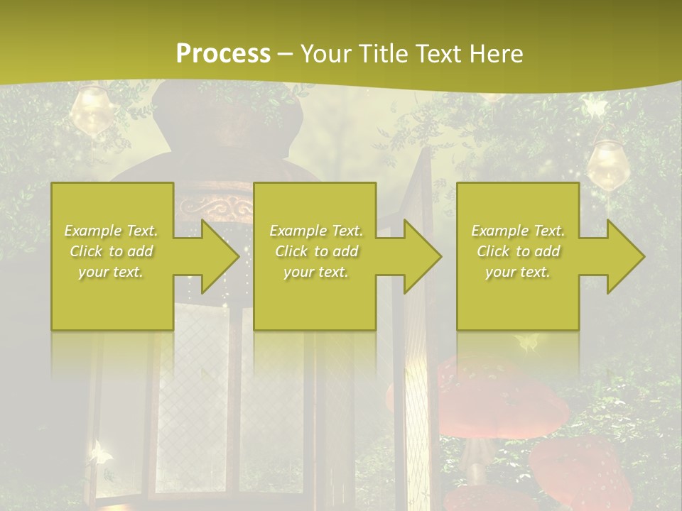 Motyl Lampion Ilustracja PowerPoint Template