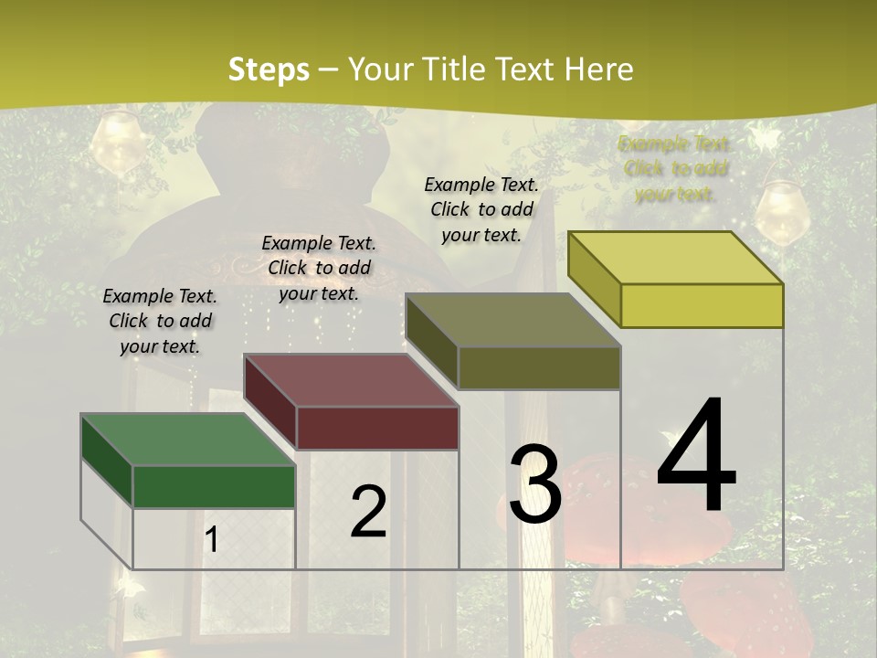 Motyl Lampion Ilustracja PowerPoint Template