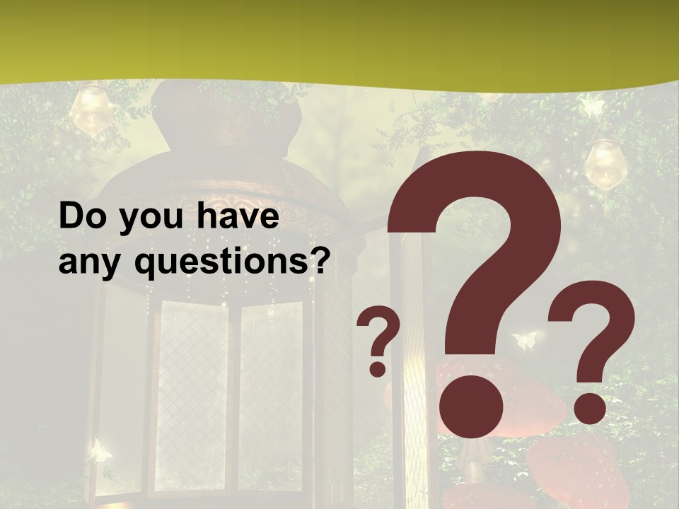 Motyl Lampion Ilustracja PowerPoint Template