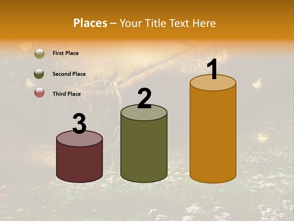 Kwiat Noc Motyl PowerPoint Template