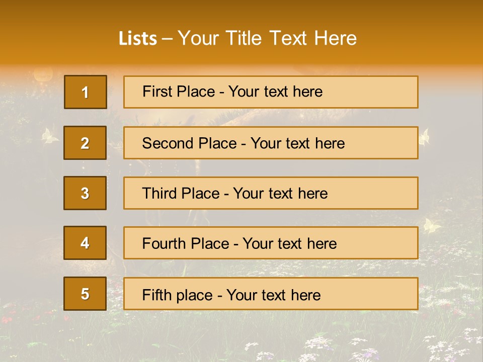 Kwiat Noc Motyl PowerPoint Template