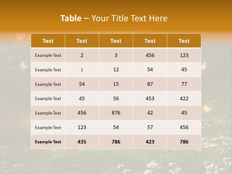 Kwiat Noc Motyl PowerPoint Template