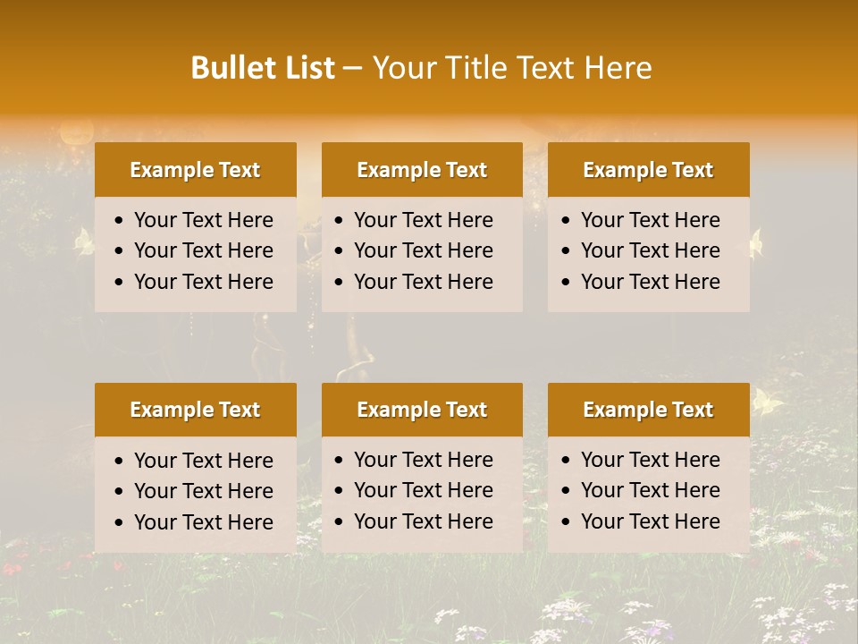 Kwiat Noc Motyl PowerPoint Template
