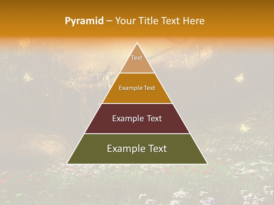 Kwiat Noc Motyl PowerPoint Template