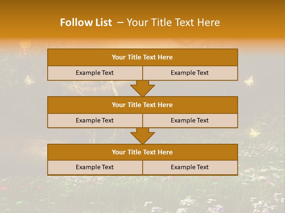 Kwiat Noc Motyl PowerPoint Template