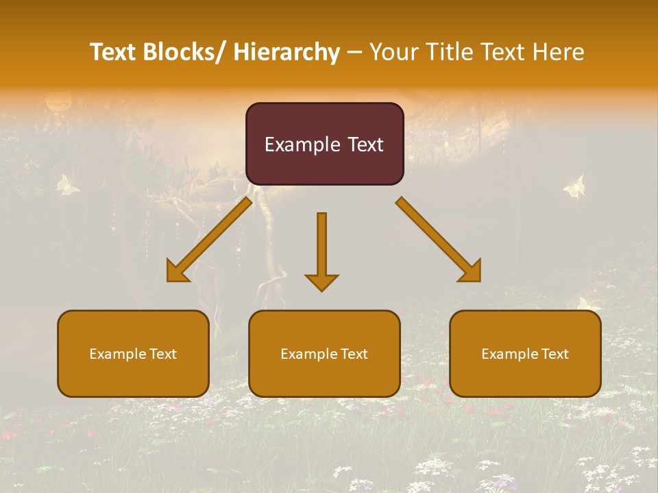 Kwiat Noc Motyl PowerPoint Template