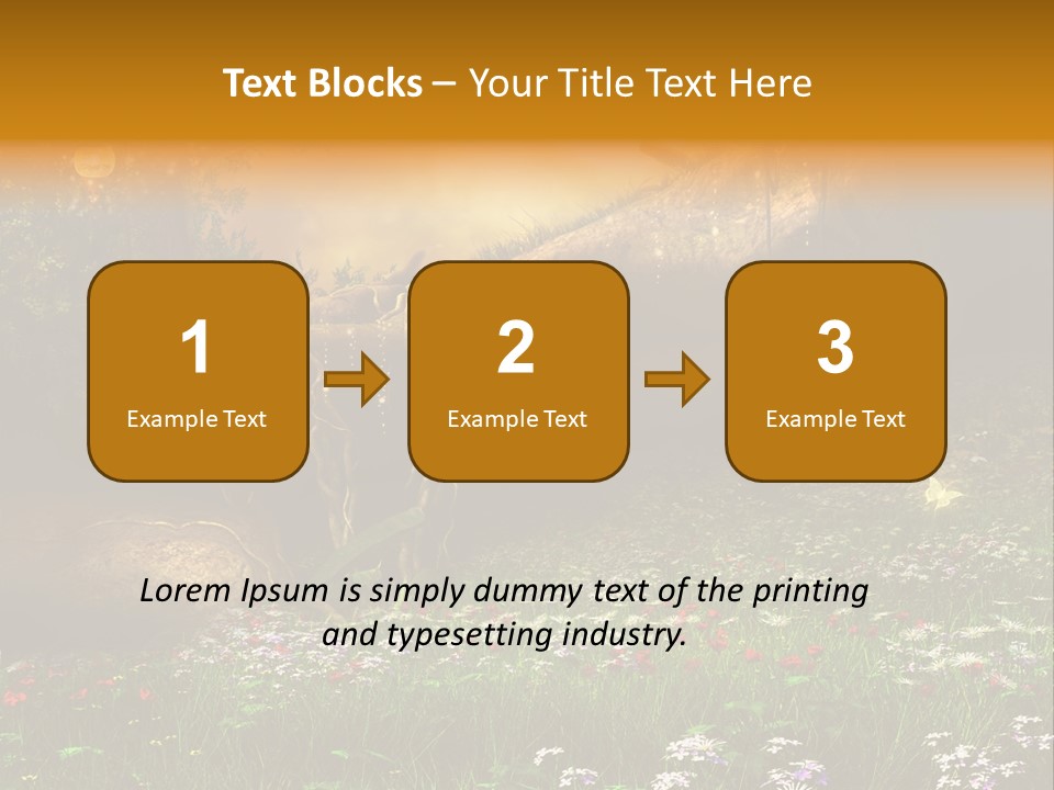 Kwiat Noc Motyl PowerPoint Template