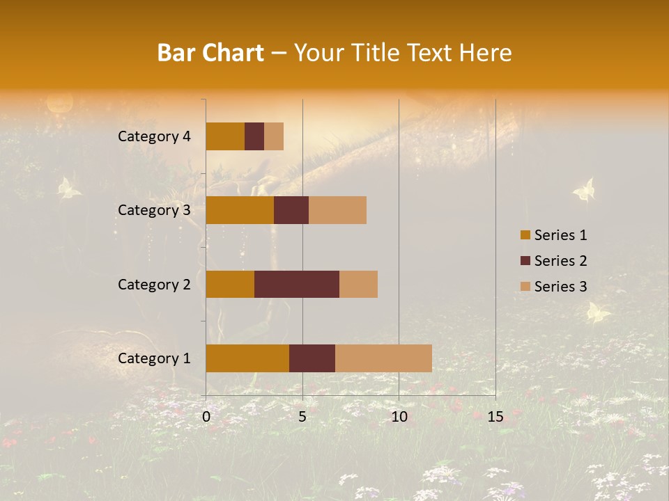 Kwiat Noc Motyl PowerPoint Template