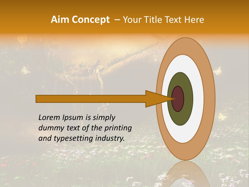 Kwiat Noc Motyl PowerPoint Template