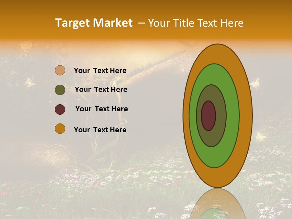 Kwiat Noc Motyl PowerPoint Template