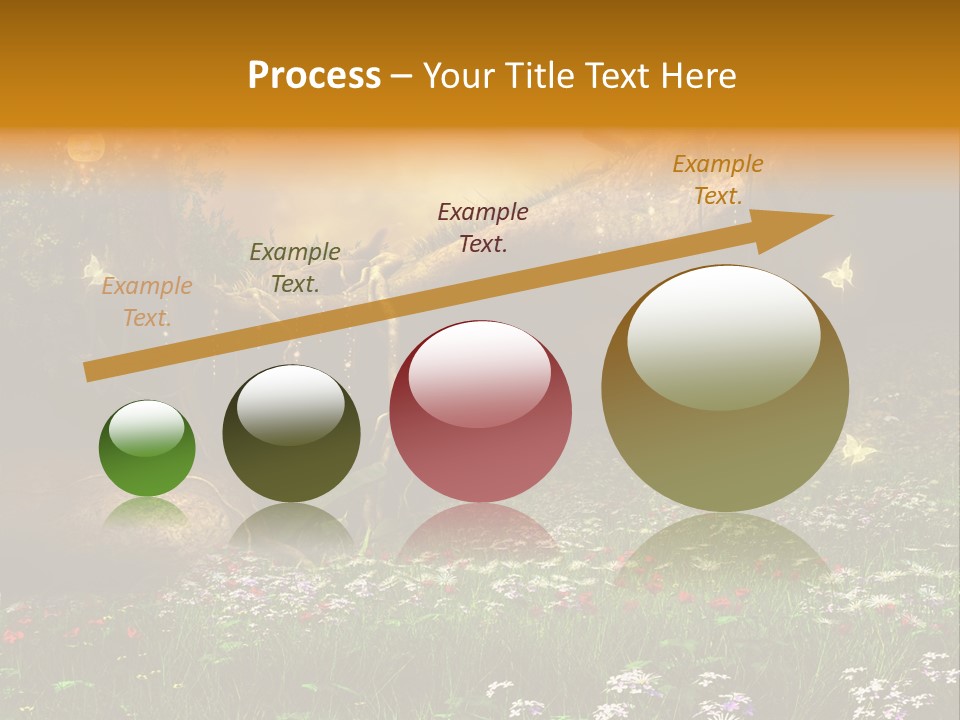 Kwiat Noc Motyl PowerPoint Template