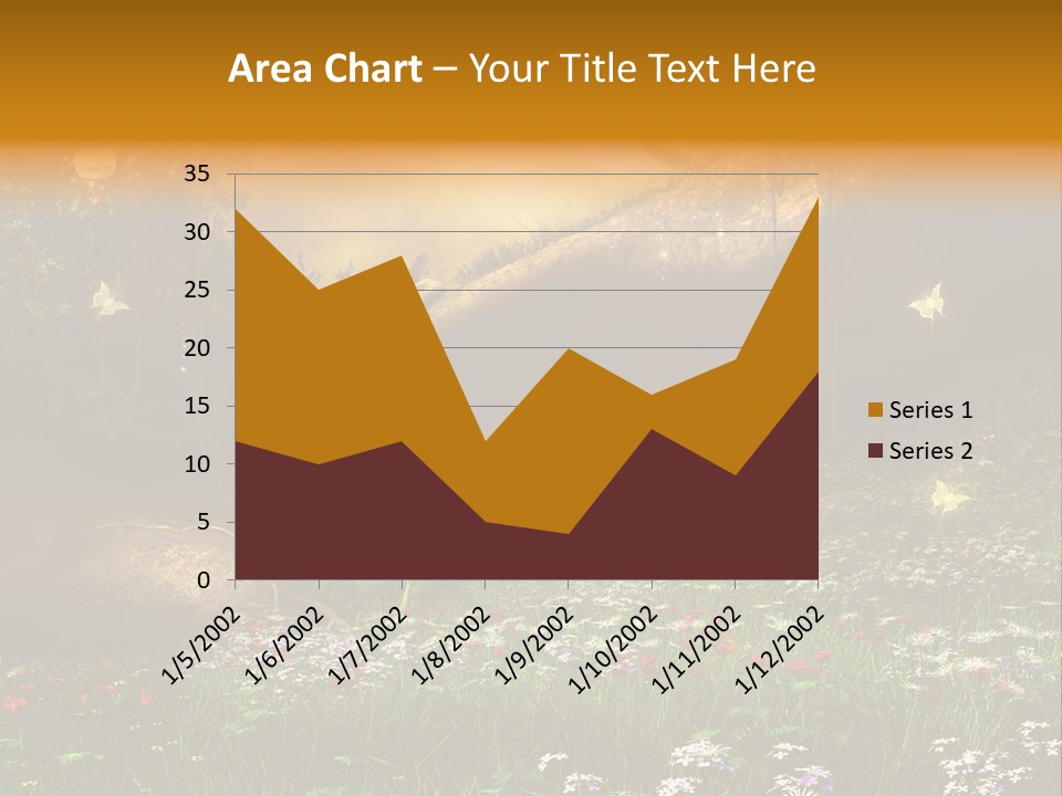 Kwiat Noc Motyl PowerPoint Template