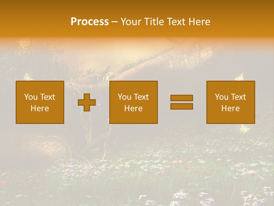 Kwiat Noc Motyl PowerPoint Template