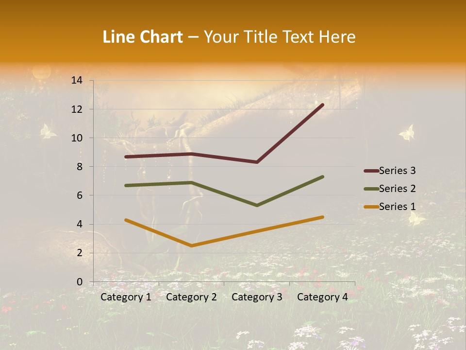 Kwiat Noc Motyl PowerPoint Template