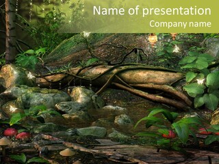 Zaczarowany Las Fantasy PowerPoint Template