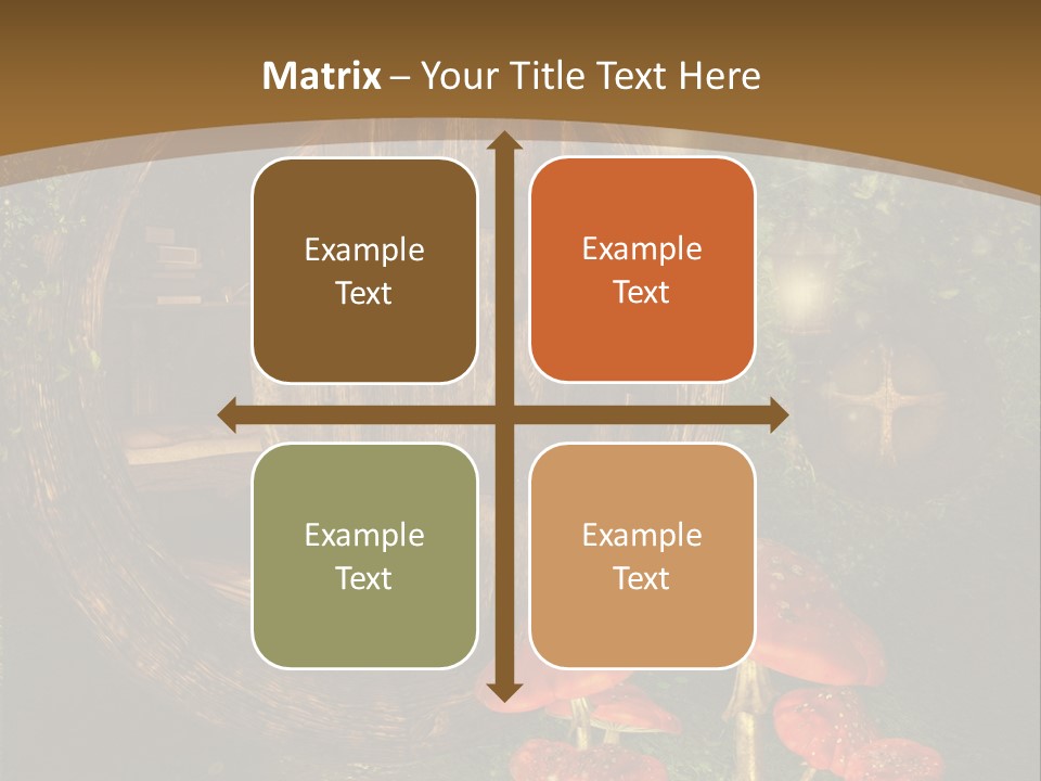 Grzyb Muchomor Fantasy PowerPoint Template