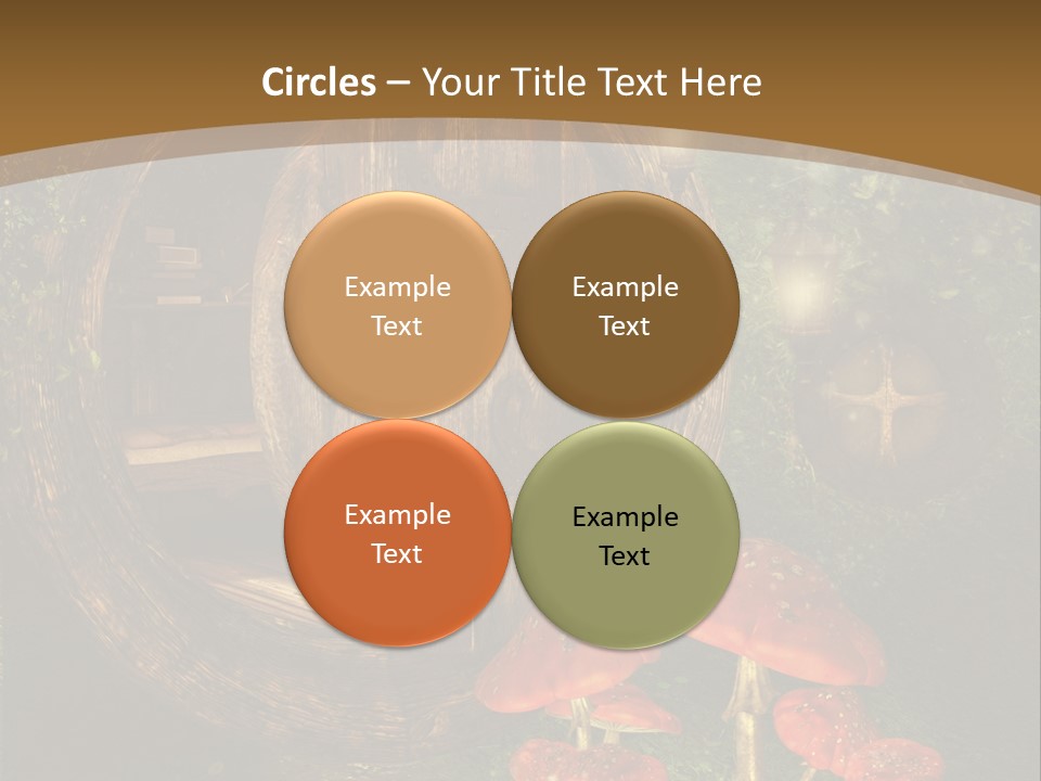 Grzyb Muchomor Fantasy PowerPoint Template