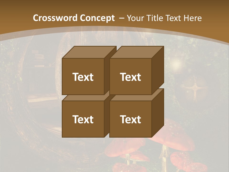 Grzyb Muchomor Fantasy PowerPoint Template
