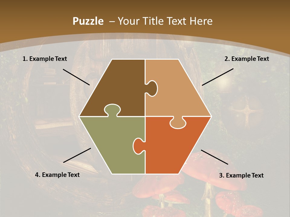 Grzyb Muchomor Fantasy PowerPoint Template