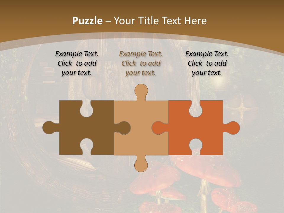 Grzyb Muchomor Fantasy PowerPoint Template
