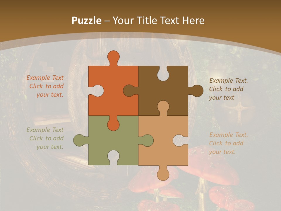 Grzyb Muchomor Fantasy PowerPoint Template