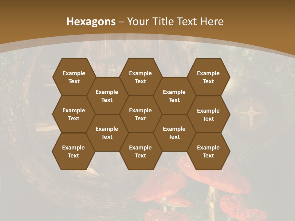 Grzyb Muchomor Fantasy PowerPoint Template