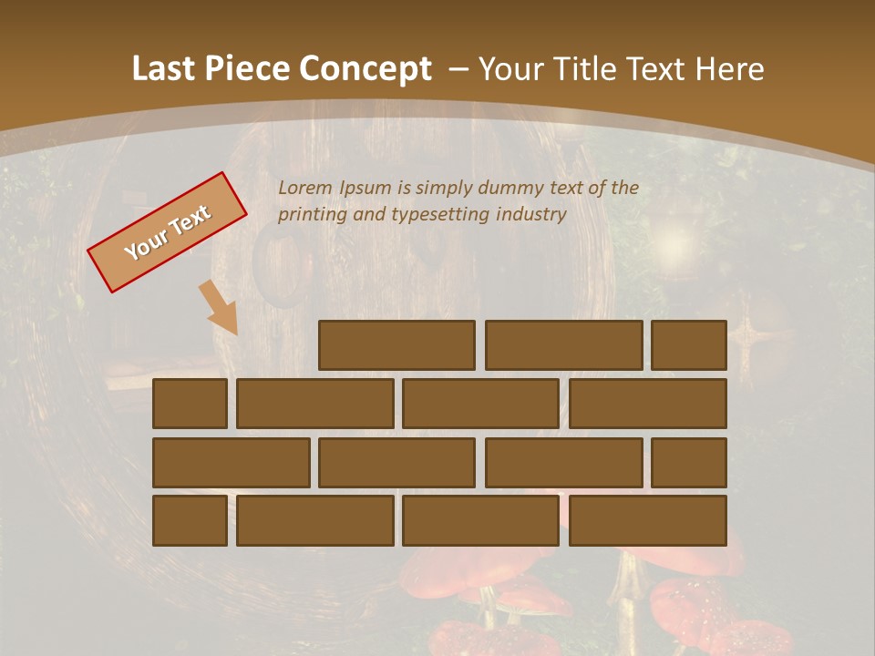 Grzyb Muchomor Fantasy PowerPoint Template