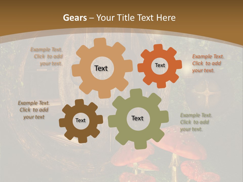 Grzyb Muchomor Fantasy PowerPoint Template