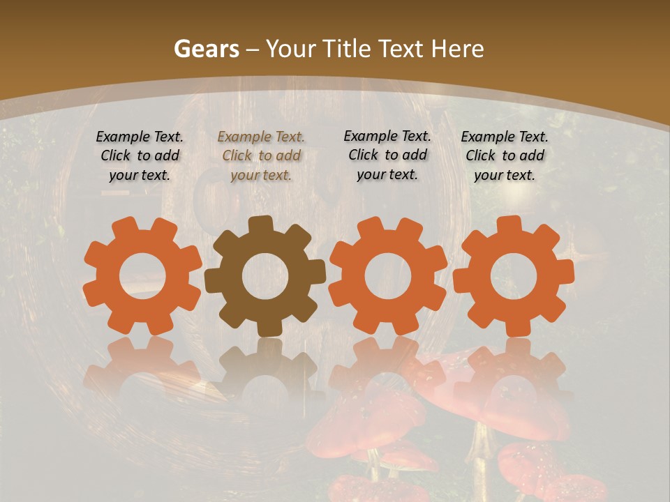 Grzyb Muchomor Fantasy PowerPoint Template