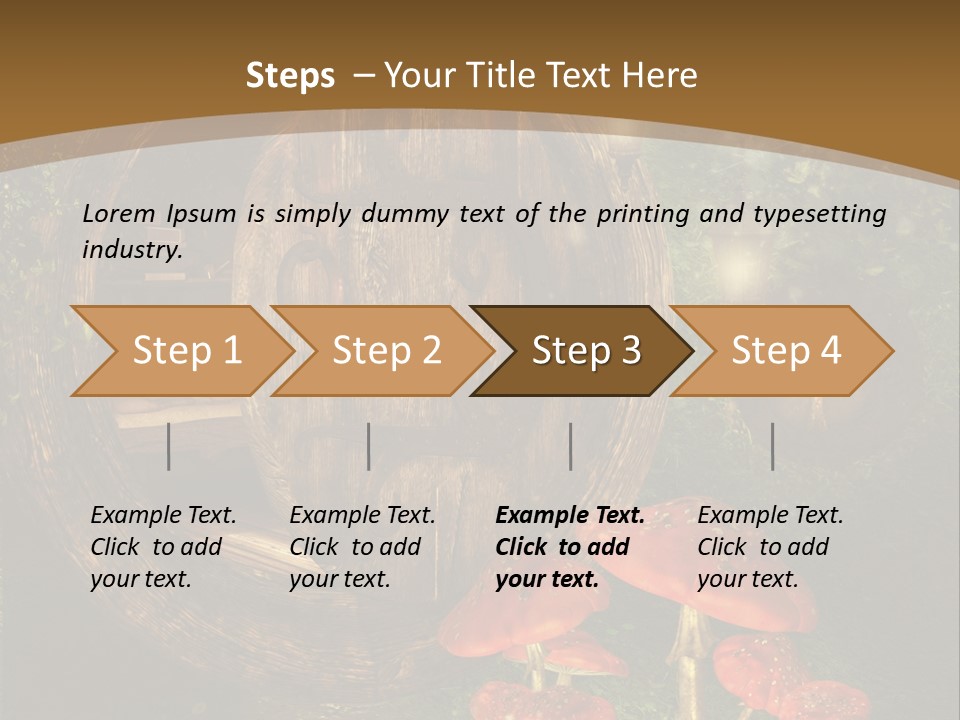 Grzyb Muchomor Fantasy PowerPoint Template
