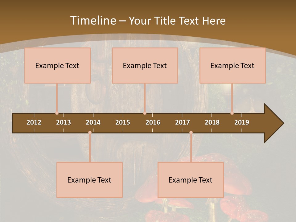 Grzyb Muchomor Fantasy PowerPoint Template