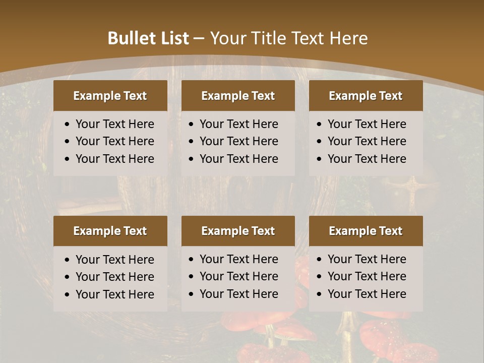 Grzyb Muchomor Fantasy PowerPoint Template