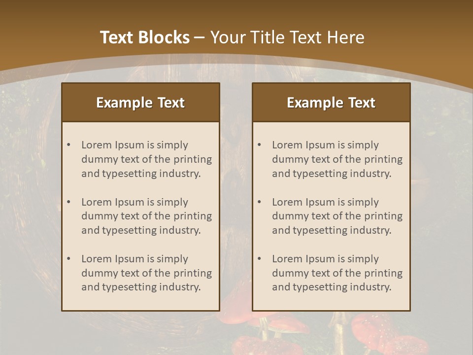 Grzyb Muchomor Fantasy PowerPoint Template